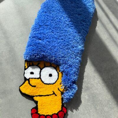 Blue-haired Woman Rug