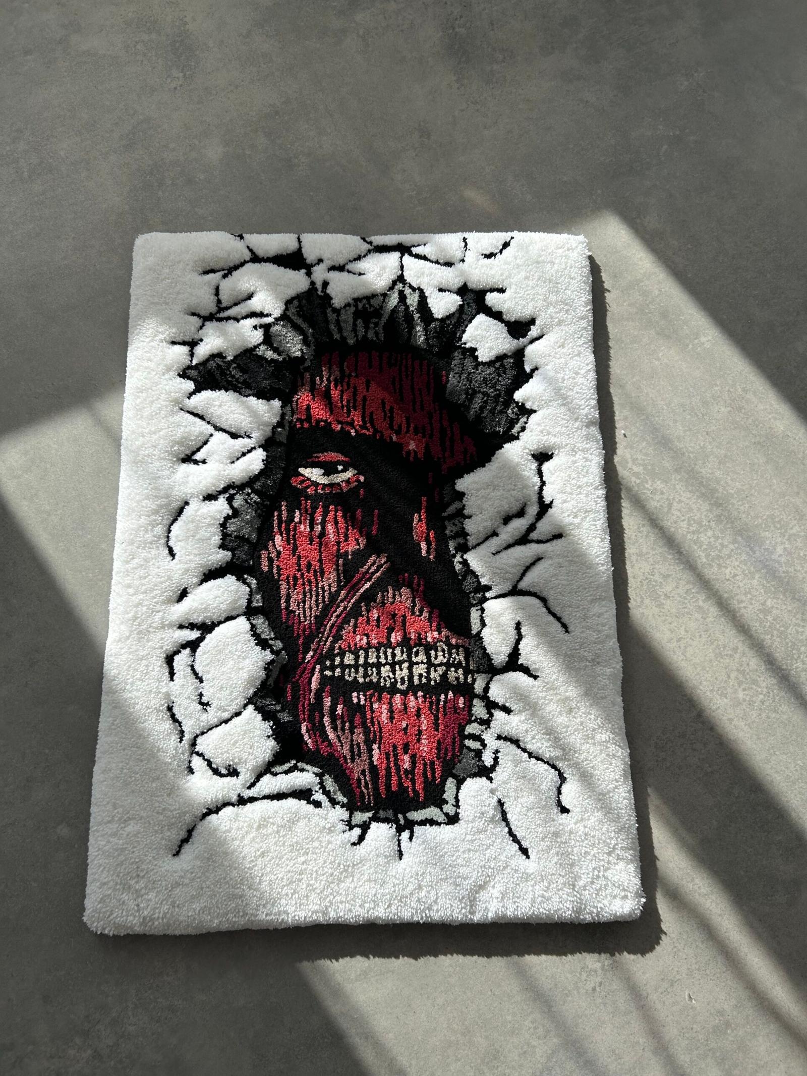 Reg Rug Face Face in The Wall Rug - General Rugs