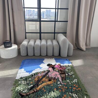 Lovers in The Meadow Rug